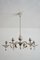 Vintage Nickel-Plated Chandelier by Lajos Kozma for Grünberger Jenő, Image 1