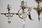 Vintage Nickel-Plated Chandelier by Lajos Kozma for Grünberger Jenő, Image 4