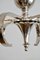 Vintage Nickel-Plated Chandelier by Lajos Kozma for Grünberger Jenő, Image 12