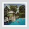 Family Pool C Print Framed in White by Slim Aarons 2