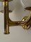 Italian Brass 3-Arm Sconce, 1940s, Image 7