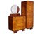 Art Deco Birch and Walnut Burl Bedroom Set by Osvaldo Borsani, 1930s, Set of 4 2