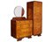 Art Deco Birch and Walnut Burl Bedroom Set by Osvaldo Borsani, 1930s, Set of 4 2