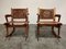 Leather & Wood Rocking Chairs by Angel I. Pazmino, 1960s, Set of 2 6