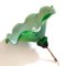 Mid-Century French Green Opaline Glass Pendant Lamp, Image 3