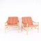 Safari Lounge Chairs by Bror Boije for Dux, 1960s, Set of 3 1