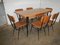 Tavolo da pranzo in formica bicolore con cassetto, anni '60, Immagine 11