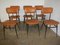 Leatherette Dining Chairs, 1960s, Set of 6 1