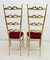 Modern Brass Dining Chairs with High Backs from Chiavari, 1950s, Set of 2 3
