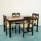 Dining Table & Chairs Set by Angelo Mangiarotti, 1960s, Set of 5 1