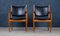 Mid-Century JH-513 Teak & Leather Armchairs by Hans J. Wegner for Johannes Hansen, Set of 2 1
