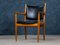 Mid-Century JH-513 Teak & Leather Armchairs by Hans J. Wegner for Johannes Hansen, Set of 2 11