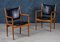 Mid-Century JH-513 Teak & Leather Armchairs by Hans J. Wegner for Johannes Hansen, Set of 2, Image 8