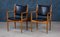 Fauteuils JH-513 Mid-Century en Teck et Cuir par Hans J. Wegner pour Johannes Hansen, Set de 2 3