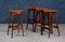 Mid-Century Rosewood & Leather Bar Stools by Erik Buch for Dyrlund, Set of 4 9