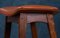Mid-Century Rosewood & Leather Bar Stools by Erik Buch for Dyrlund, Set of 4, Image 12