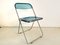 Light Blue Plia Chair by Giancarlo Piretti for Anonima Castelli, 1960s 1