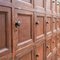 Vintage Industrial Wood Locker, 1920s, Image 17