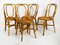 Chaises de Salon en Bambou, Italie, 1960s, Set de 4 2