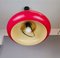 Lámpara colgante abatible italiana Mid-Century moderna grande de acrílico en rojo, años 60, Imagen 6