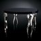 Italian High Round Table Silhouette in Wood and Steel from VGnewtrend, Immagine 4