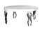 Italian Round Table Silhouette in Wood and Steel from VGnewtrend, Image 1