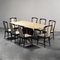 Vintage Dining Table & Chairs Set by Osvaldo Borsani for Turri, 1940s, Set of 9 1