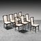 Vintage Dining Table & Chairs Set by Osvaldo Borsani for Turri, 1940s, Set of 9 2