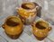 Antique French Confit Pots, Set of 3 1