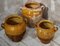 Antique French Confit Pots, Set of 3 2