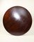 Brown Round Kitchen Table in High Gloss, 1970s, Image 2