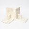 Vintage White Marble Bookends, 1970s, Set of 2 6