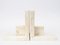Vintage White Marble Bookends, 1970s, Set of 2 3