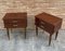 Tables de Chevet Vintage en Bois, 1970s, Set de 2 2