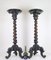 Vintage Exotic Rosewood Vase Table Holders, Set of 2, Image 12