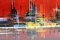 Peinture Skyline en Acrylique, 1970s 5