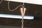 Lampe à Suspension Cone Rustique Fait Main en Cuivre par Th. C. Valentin, 1970s 4