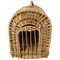 Mid-Century French Wicker Transport Cat or Dog Basket, 1950s 1