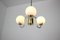 Mid-Century Glass Chandelier from Lidokov, 1960s, Image 4