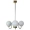 Mid-Century Glass Chandelier from Lidokov, 1960s, Image 1