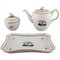 Royal Copenhagen Teekanne, Zuckerdose & Tablett aus handbemaltem Porzellan, 3er Set 1