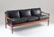 Mid-Century Scandinavian Rosewood & Leather Sofa by Torbjørn Afdal, 1960s 4