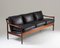 Mid-Century Scandinavian Rosewood & Leather Sofa by Torbjørn Afdal, 1960s, Image 3