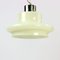 MId-Century Lond Ceiling Lamp in Cream Opaline & Brass, 1960s 2