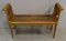 Small Louis XVI Style Bench in Gilded Wood and Cannage, 1900s, Image 1
