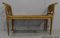 Panca in stile Luigi XVI in legno dorato e cannage, inizio XX secolo, Immagine 20