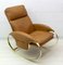 Rocking Chair en Cuir par Guido Faleschini, 1970s 7