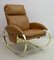 Leather Rocking Chair by Guido Faleschini, 1970s 1