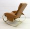 Rocking Chair en Cuir par Guido Faleschini, 1970s 5