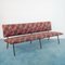 Vintage Floral Fabric & Iron 3-Seat Sofa from Rima, 1970s 1